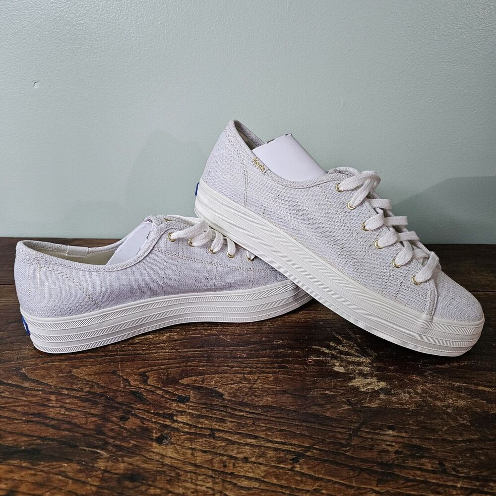 Keds Triple Kick Metallic‎ Textile Gold Size 9.5 WF67439